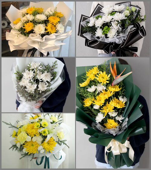西藏日喀则市昂仁县秋窝乡白事花束代送
